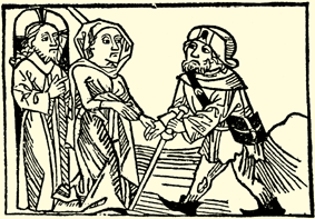 Holzschnitt im Pilgertraktat um 1487
